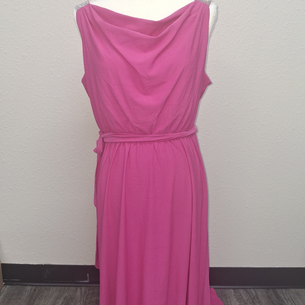 Luxology Fuchsia Asymmetrical Dress
